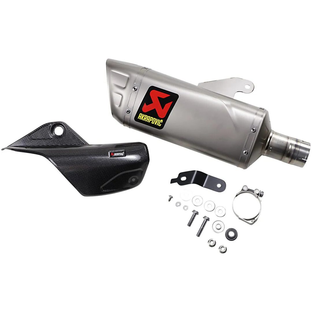 Ljuddämpare Slip-On Titan Akrapovic Silver – bild 3