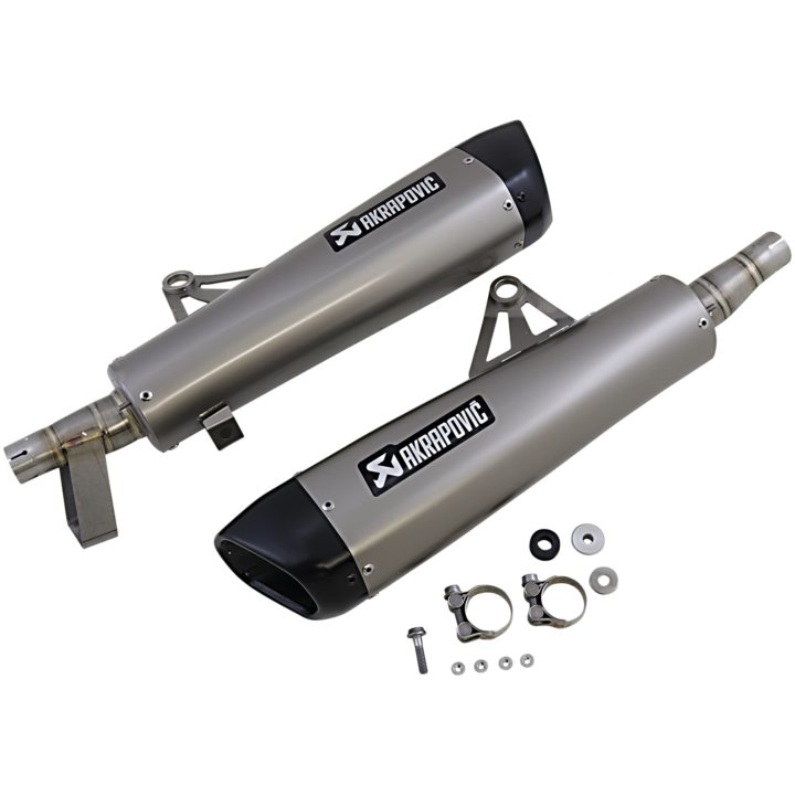 Ljuddämpare Slip-On Titan Akrapovic Silver – bild 2