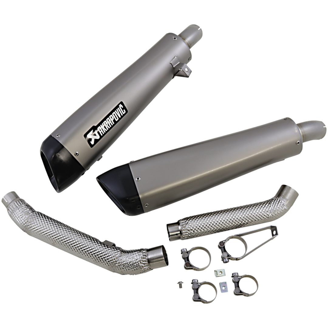 Ljuddämpare Slip-On Titan Akrapovic Silver – bild 2