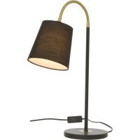 Ljusdal Bordlampa, Svart/matt Mässing ANETA HOME