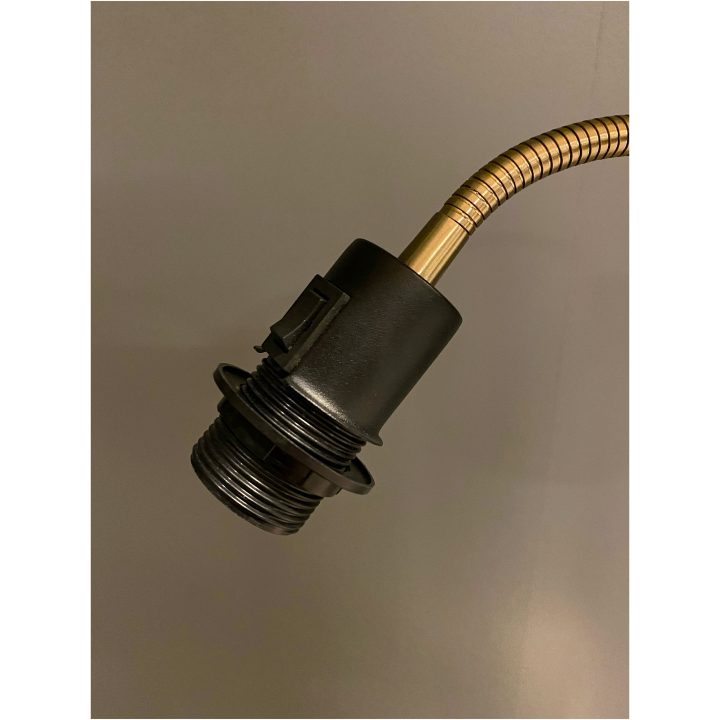 Ljusdal Golvlampa 1-arm, ANETA HOME Sockel E27 Svart /Matt Mässing – bild 3