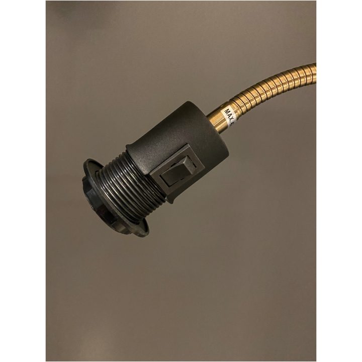Ljusdal Golvlampa 3-arm Svart/matt Mässing ANETA HOME Sockel E27 Svart /Matt Mässing – bild 4