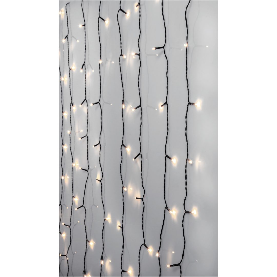 Ljusgardin Crispy Ice White Svart Star Trading – bild 4
