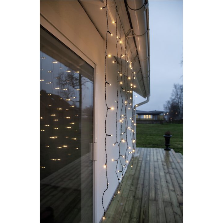 Ljusgardin Crispy Ice White Svart Star Trading – bild 2