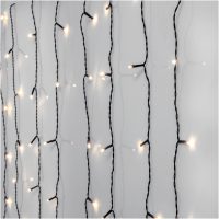 Ljusgardin Crispy Ice White Svart Star Trading