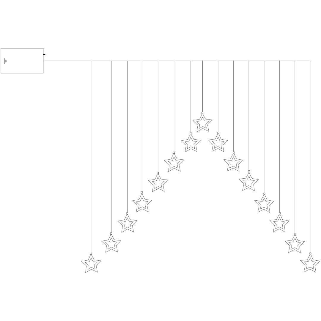 Ljusgardin DecyStar STAR TRADING