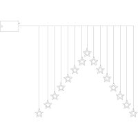 Ljusgardin DecyStar STAR TRADING