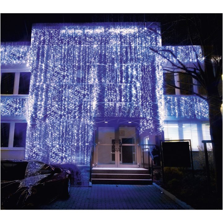 Ljusgardin System LED Kallvit Star Trading – bild 4