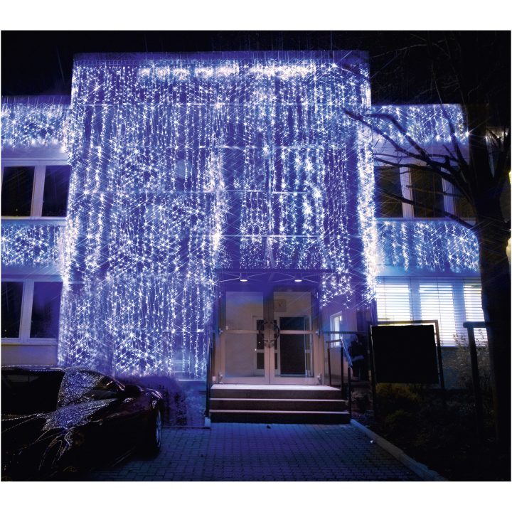 Ljusgardin System LED Kallvit Star Trading – bild 6