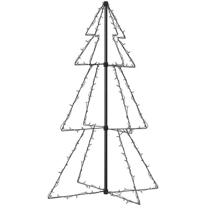 Ljuskon för julgran 160 LED inne/ute 78x120 cm vidaXL 120 x 78 cm – bild 5