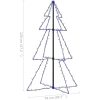 Ljuskon för julgran 160 LED inne/ute 78x120 cm vidaXL 120 x 78 cm – miniatyr 8