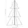 Ljuskon för julgran 200 LEDs inne/ute 98x150 cm vidaXL 150 x 98 cm – miniatyr 8