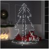 Ljuskon för julgran 200 LEDs inne/ute 98x150 cm vidaXL 150 x 98 cm – miniatyr 1