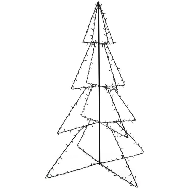 Ljuskon för julgran 240 LED inne/ute 115x150 cm vidaXL 150 x 115 cm – bild 2