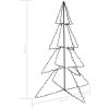 Ljuskon för julgran 240 LED inne/ute 115x150 cm vidaXL 150 x 115 cm – miniatyr 4