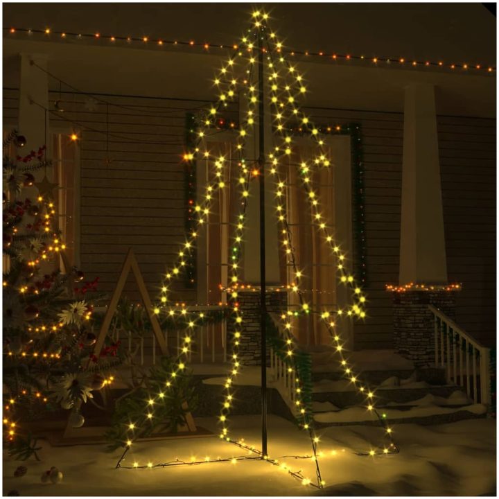 Ljuskon för julgran 240 LED inne/ute 118x180 cm vidaXL 180 x 118 cm – bild 3