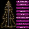 Ljuskon för julgran 240 LED inne/ute 118x180 cm vidaXL 180 x 118 cm – miniatyr 4