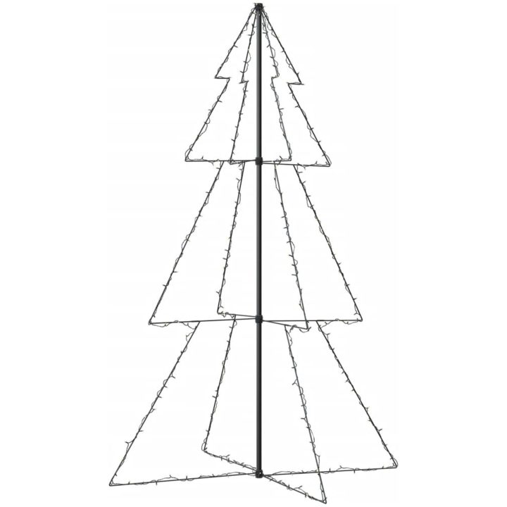 Ljuskon för julgran 240 LED inne/ute 118x180 cm vidaXL 180 x 118 cm – bild 5