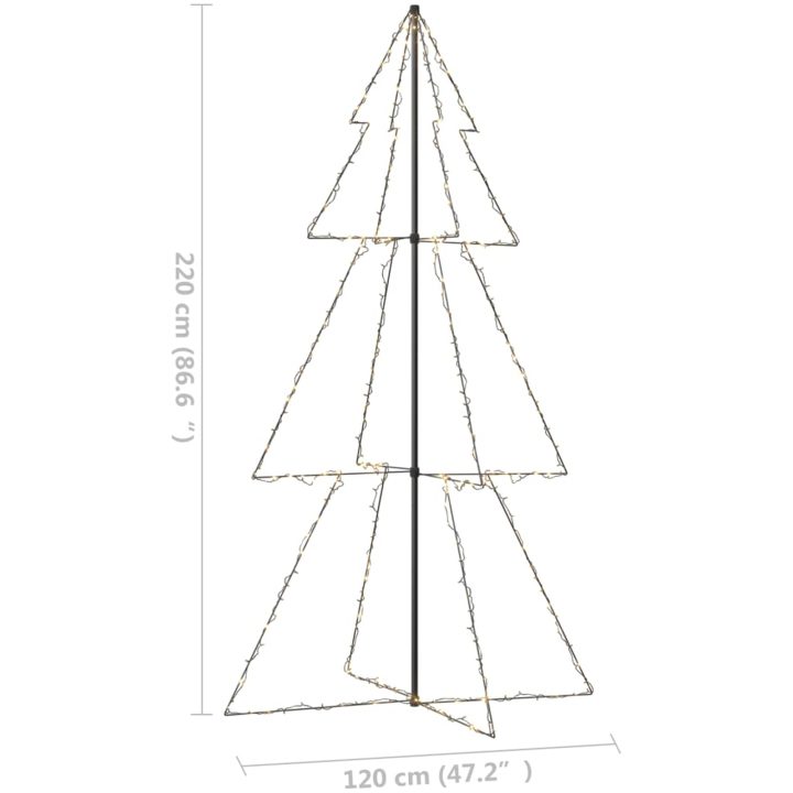 Ljuskon för julgran 300 LED inne/ute 120x220 cm vidaXL 220 x 120 cm – bild 7