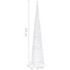 Ljuskon LED akryl blå 120 cm vidaXL 120 cm – miniatyr 9