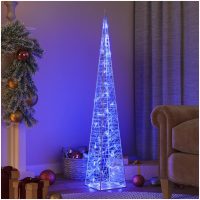 Ljuskon LED akryl blå 120 cm vidaXL