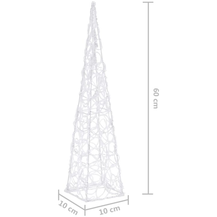 Ljuskon LED akryl blå vidaXL 60 cm – bild 9