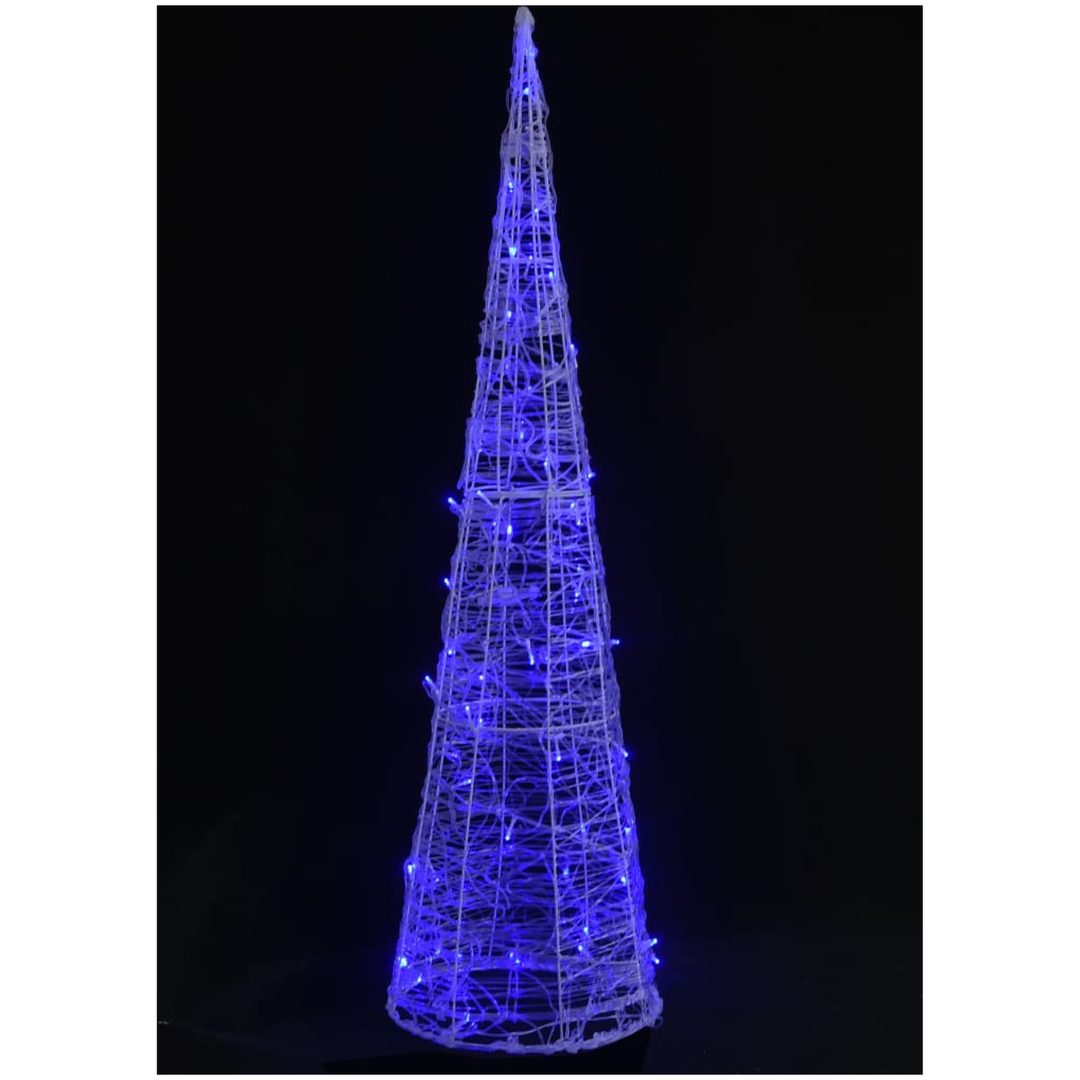 Ljuskon LED pyramid akryl blå 120 cm vidaXL 120 cm – bild 2