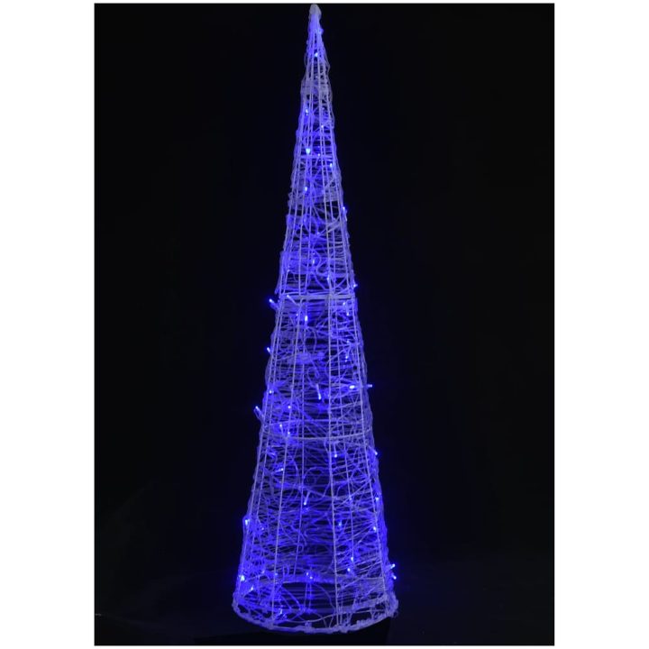 Ljuskon LED pyramid akryl blå 120 cm vidaXL 120 cm – bild 2
