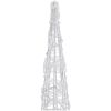 Ljuskon LED pyramid akryl blå 120 cm vidaXL 120 cm – miniatyr 5