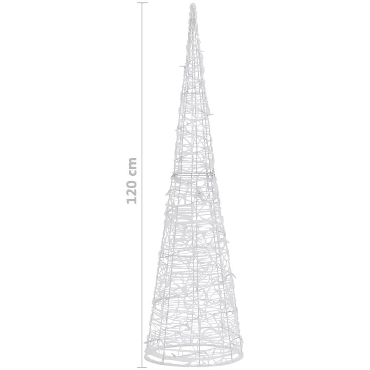Ljuskon LED pyramid akryl blå 120 cm vidaXL 120 cm – bild 7