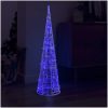 Ljuskon LED pyramid akryl blå 120 cm vidaXL 120 cm – miniatyr 1