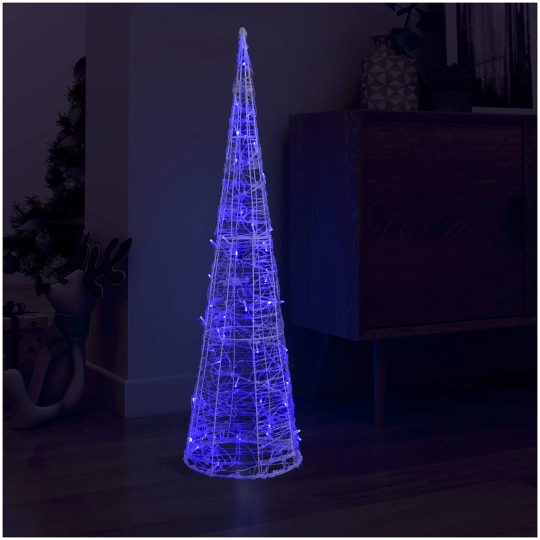 Ljuskon LED pyramid akryl blå 120 cm vidaXL 120 cm