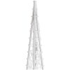 Ljuskoner LED set akryl blå 60/90/120 cm vidaXL 60/90/120 cm – miniatyr 6