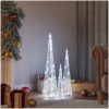 Ljuskoner set akryl kall vit 30/45/60 cm vidaXL 30/45/60 cm – miniatyr 1