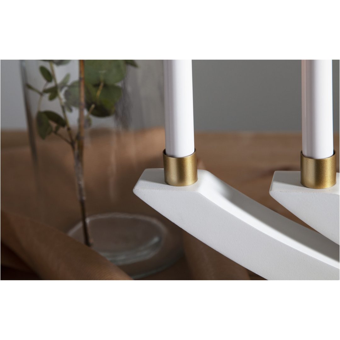 Ljusmanschett 7-pack Accessorize Guld Star Trading Rund upphöjd – bild 4