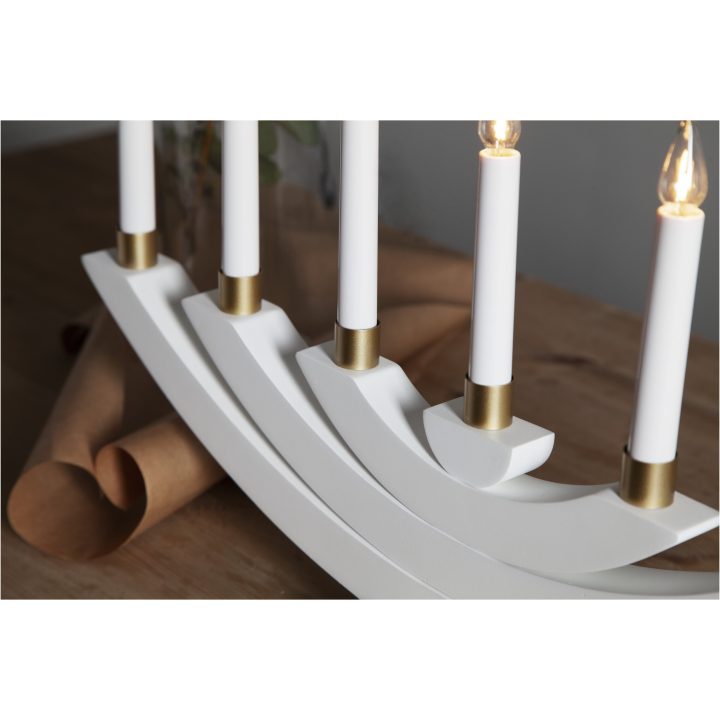 Ljusmanschett 7-pack Accessorize Guld Star Trading Rund upphöjd – bild 3