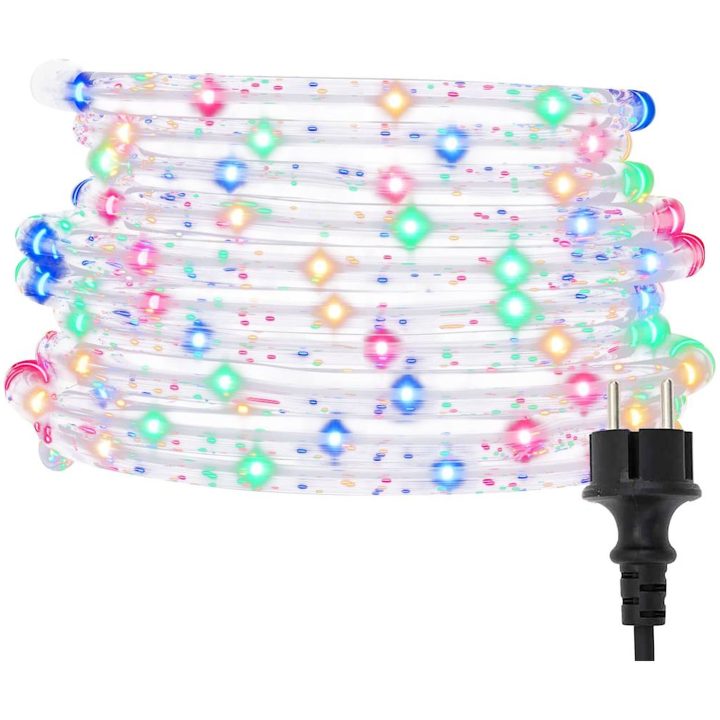 Ljusslang med 1200 lysdioder flerfärgad PVC vidaXL 50 m – bild 2