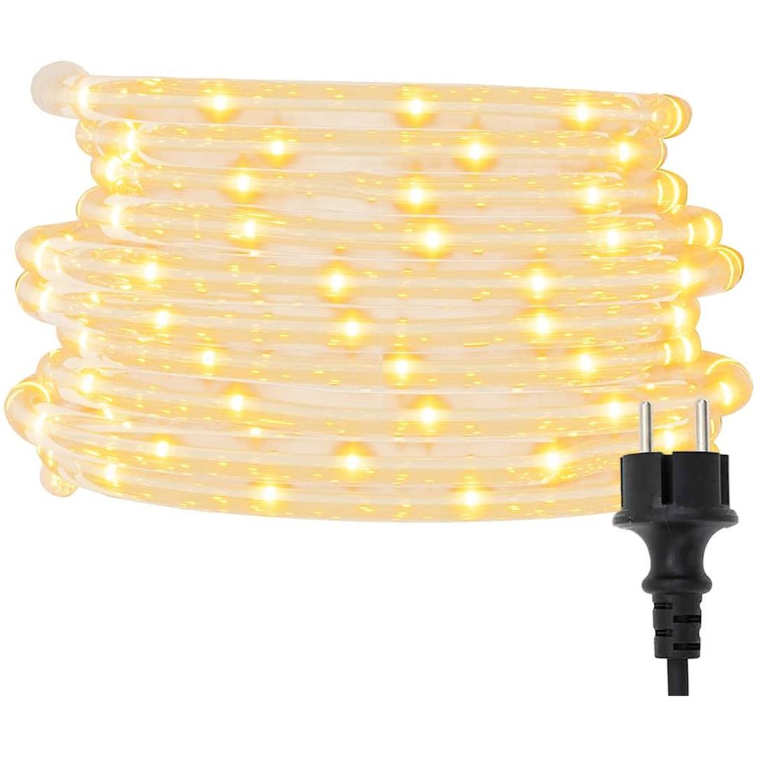 Ljusslang med 1200 lysdioder varmvit PVC vidaXL 50 m – bild 2