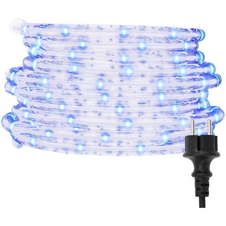 Ljusslang med 240 lysdioder kallvit PVC vidaXL 10 m – bild 2