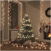 Ljusslinga 2000 LED inne/ute 200m IP44 varmvit vidaXL