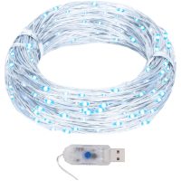Ljusslinga 40 m kulor 400 lysdioder kallvit 8 funktioner vidaXL