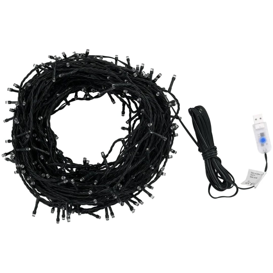 Ljusslinga 400 LED inne/ute 40 m kallvit vidaXL 40 m – bild 2