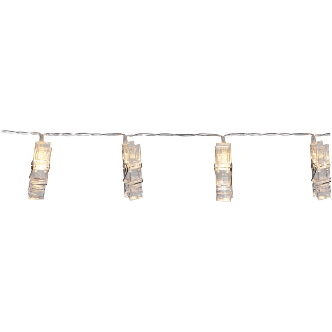Ljusslinga Clippy Transparent Star Trading