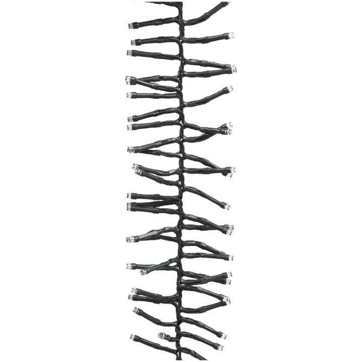 Ljusslinga cluster med 400 LED varmvit PVC vidaXL 7.4 m – bild 6