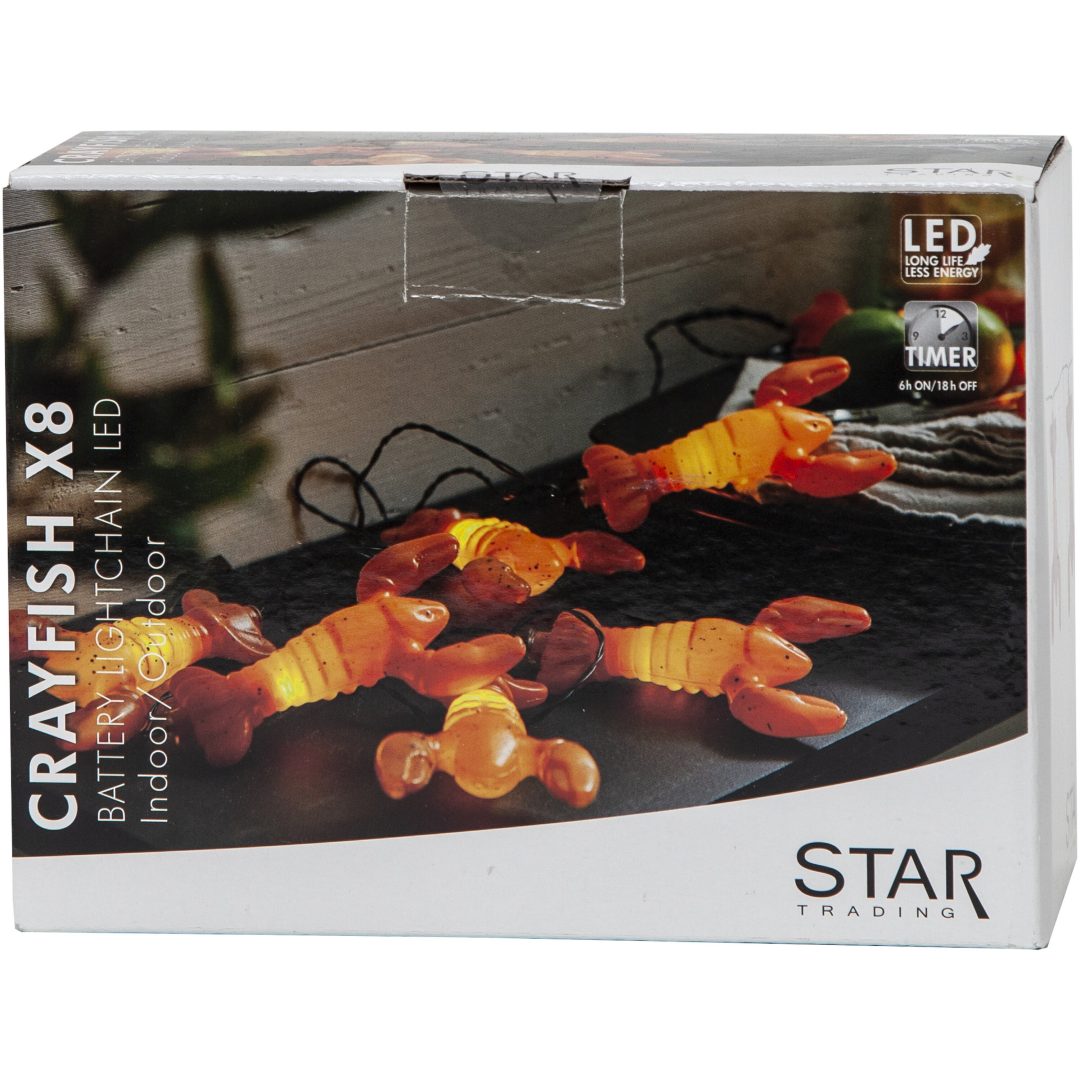 Ljusslinga Crayfish Party Orange Star Trading – bild 7
