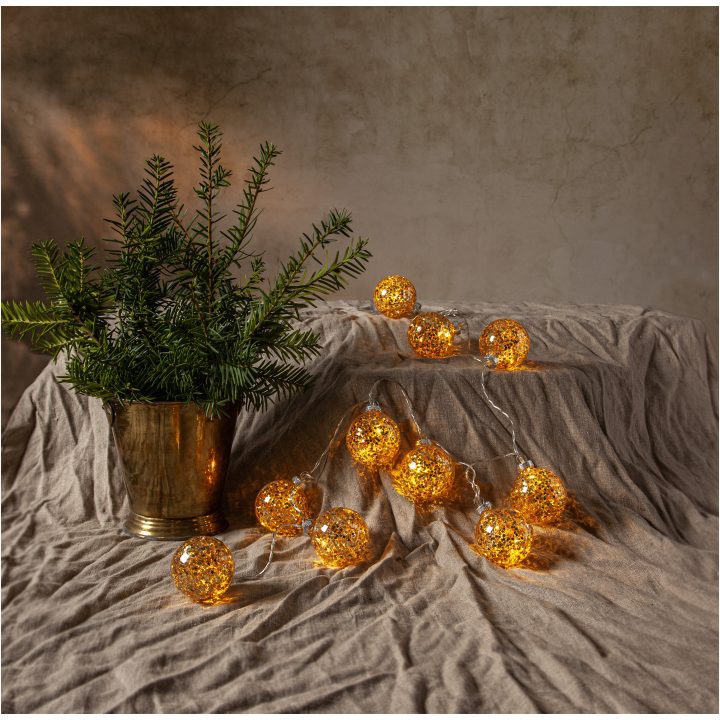 Ljusslinga Glitter Guld Star Trading – bild 5