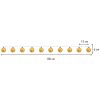 Ljusslinga Glitter Guld Star Trading – miniatyr 8