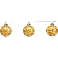 Ljusslinga Glitter Guld Star Trading