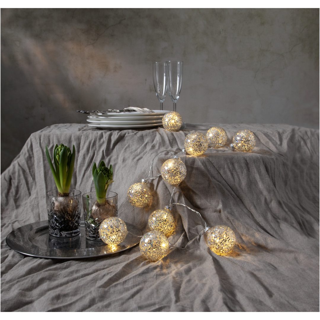 Ljusslinga Glitter Silver Star Trading – bild 5