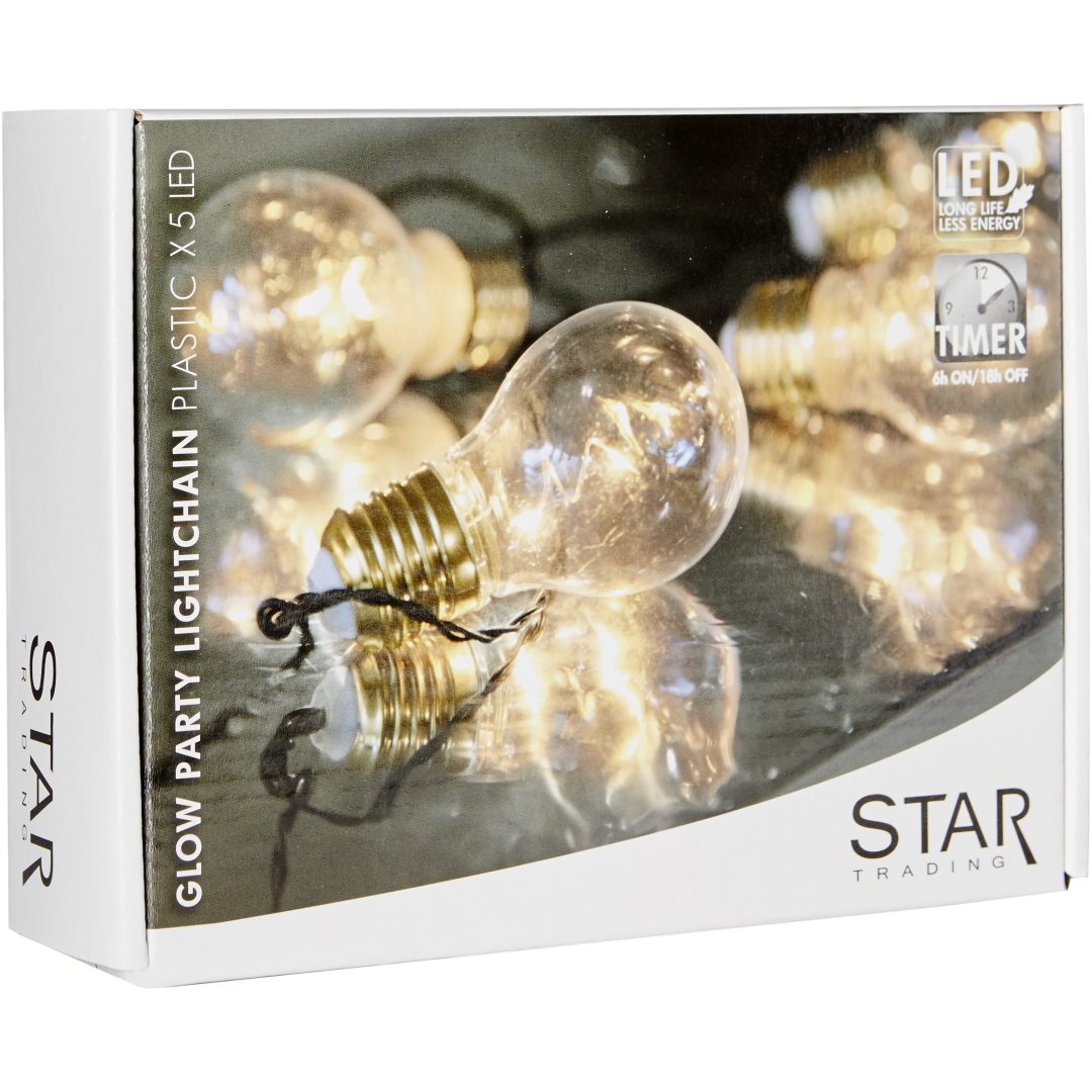 Ljusslinga Glow Svart Star Trading – bild 13